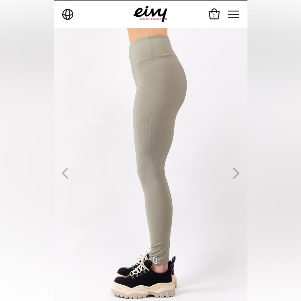 Eivy Ribbed Legging pale green
